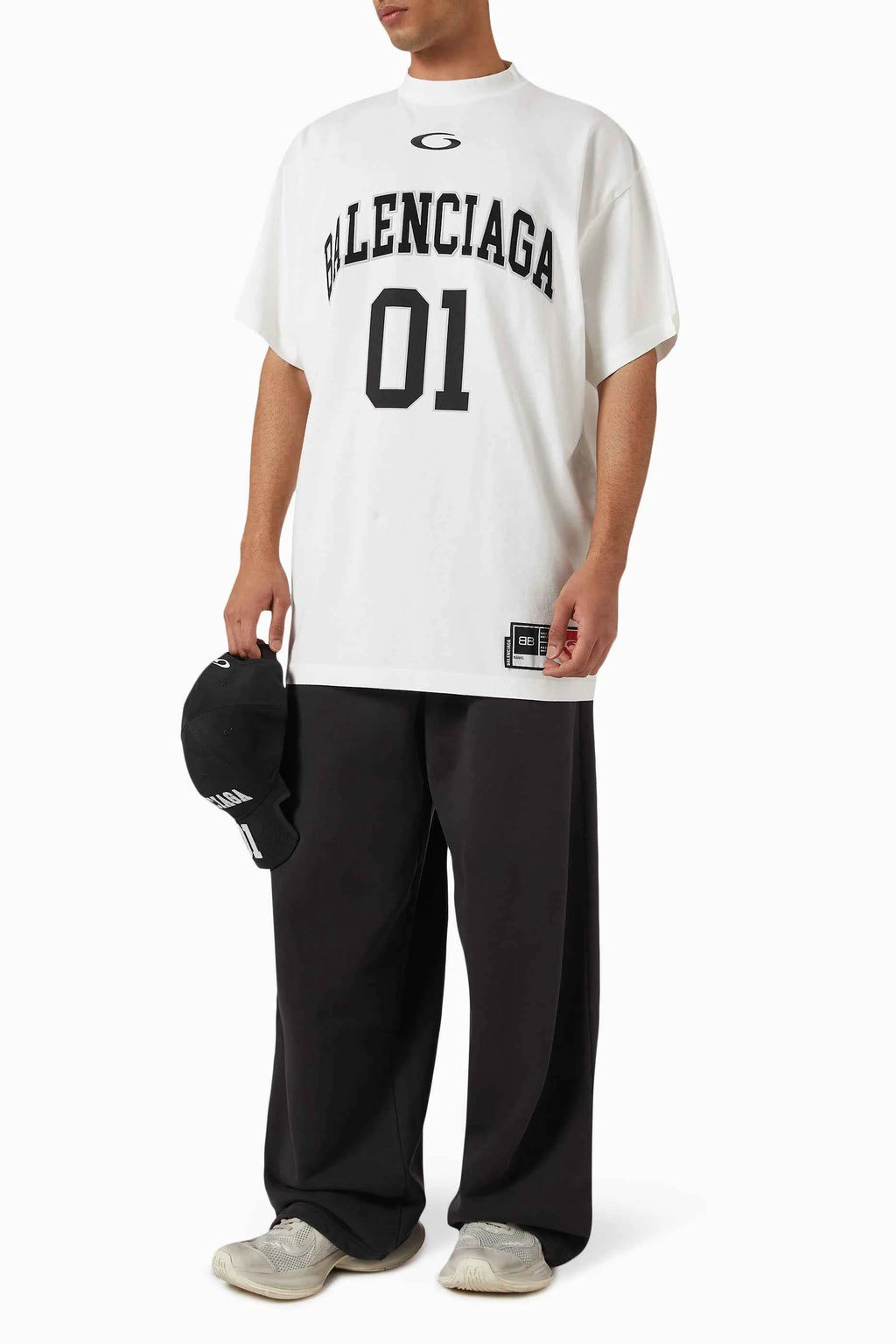 Balenciaga Basketball Series Oversized T-shirt in Vintage Jersey