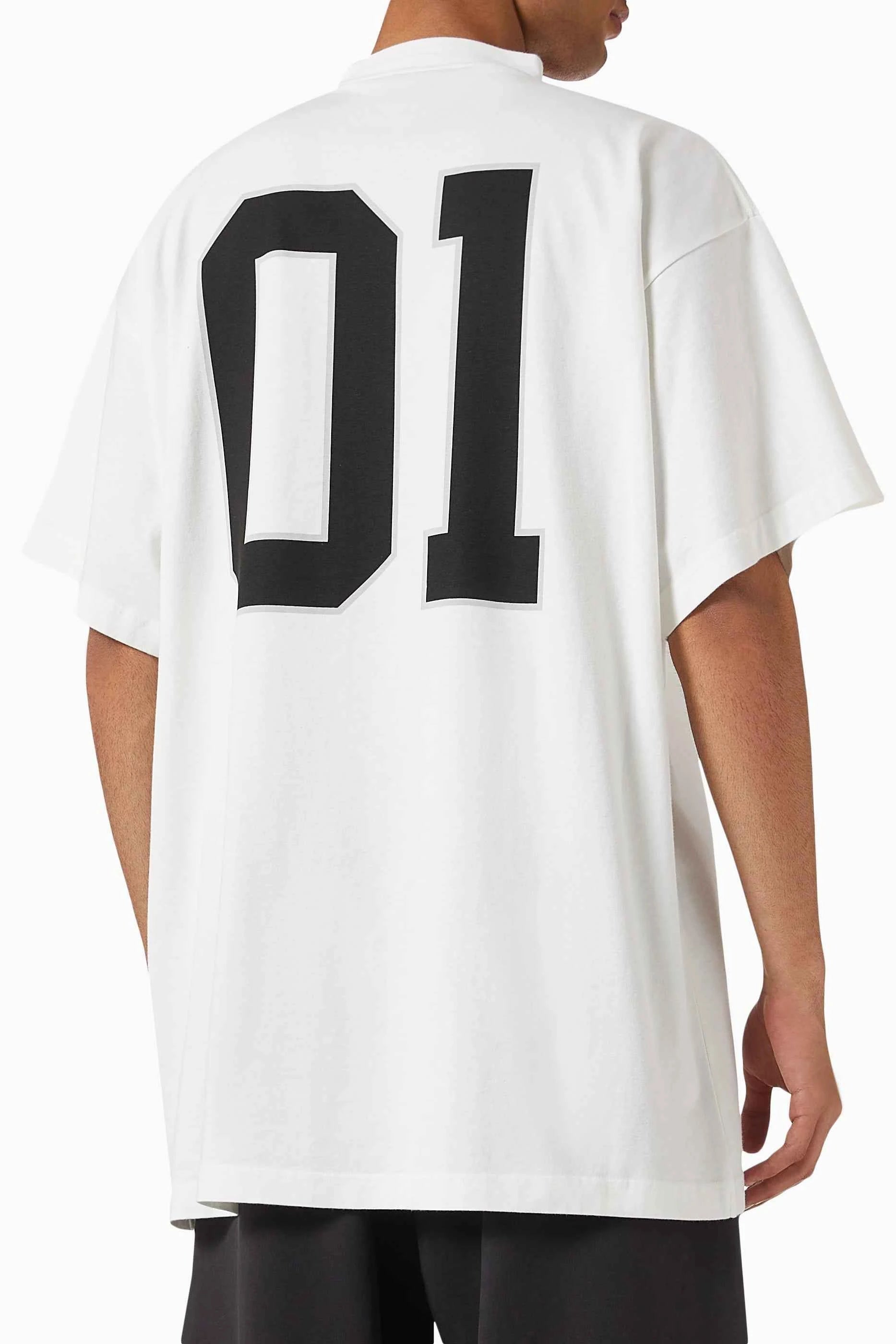 Balenciaga Basketball Series Oversized T-shirt in Vintage Jersey