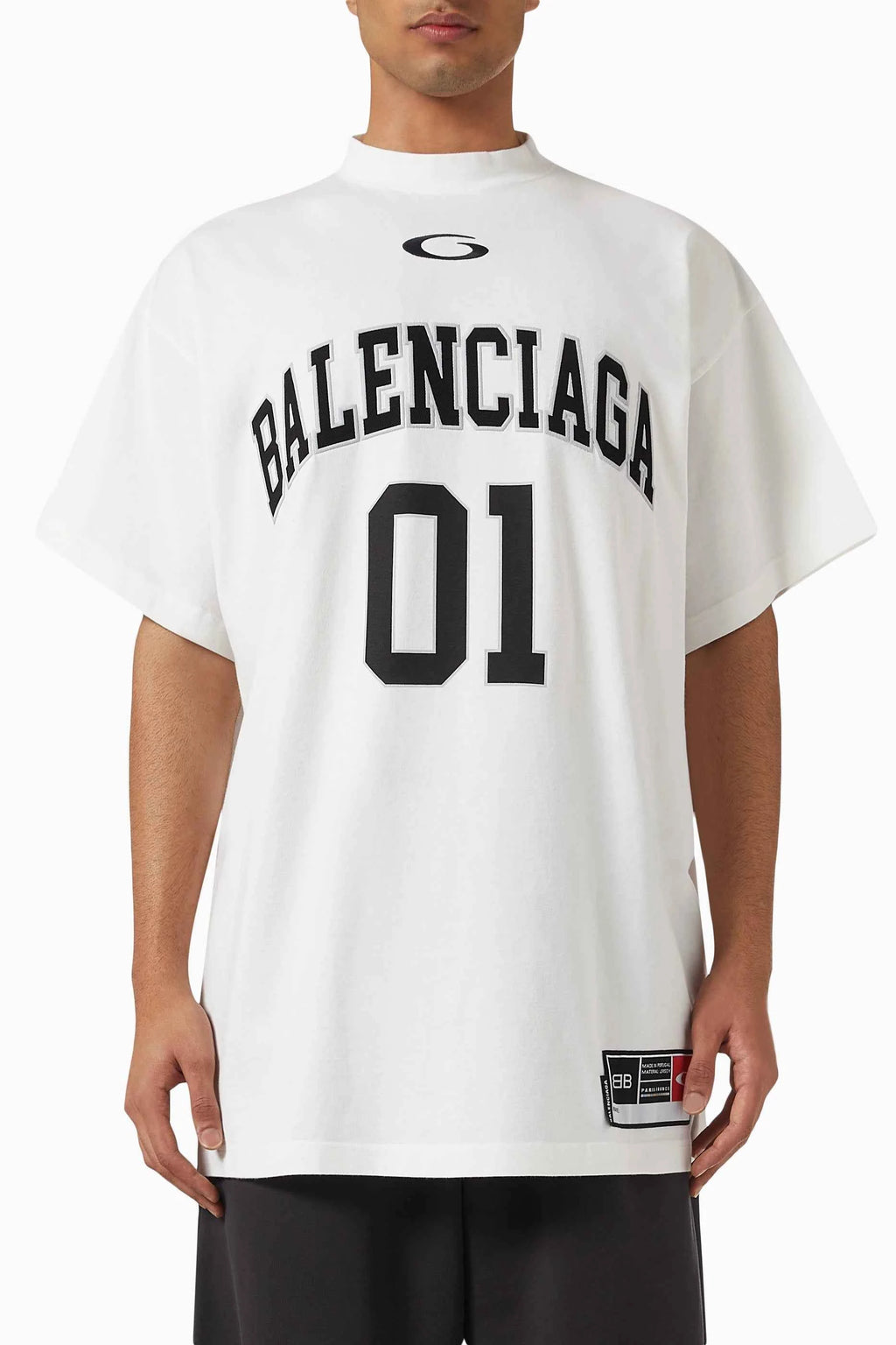 Balenciaga Basketball Series Oversized T-shirt in Vintage Jersey