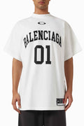 Balenciaga Basketball Series Oversized T-shirt in Vintage Jersey