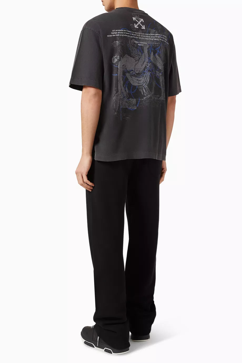 Off-White  Follow Faded Painting Skate T-shirt in Cotton