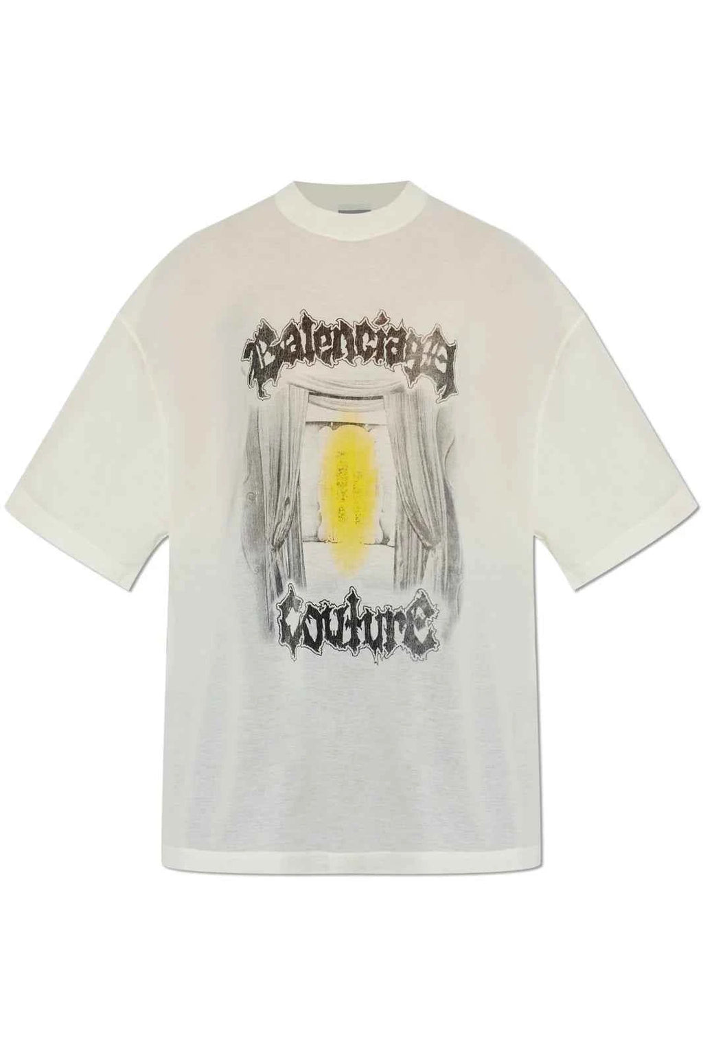 SALON DE COUTURE SHAPED T-SHIRT IN CREAM