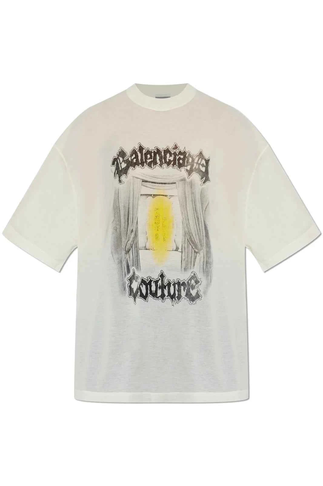 SALON DE COUTURE SHAPED T-SHIRT IN CREAM