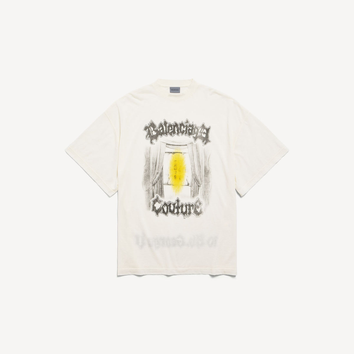 SALON DE COUTURE SHAPED T-SHIRT IN CREAM