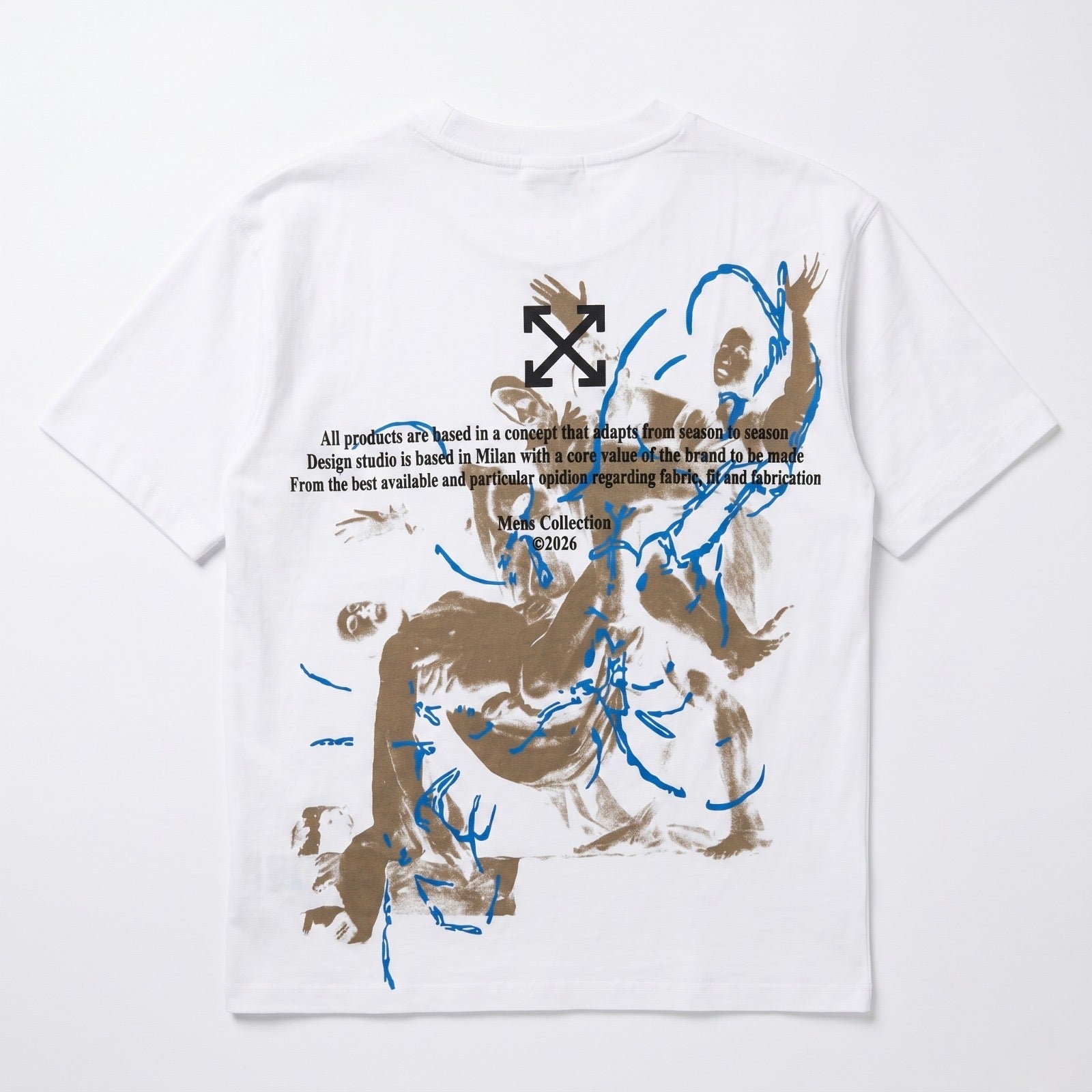 Off-White  Follow Faded Painting Skate T-shirt in Cotton