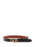 Diesel B-1Dr 25 Logo Buckled Belt gold