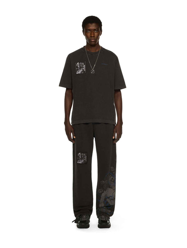 Off-White  Follow Faded Painting Skate T-shirt in Cotton