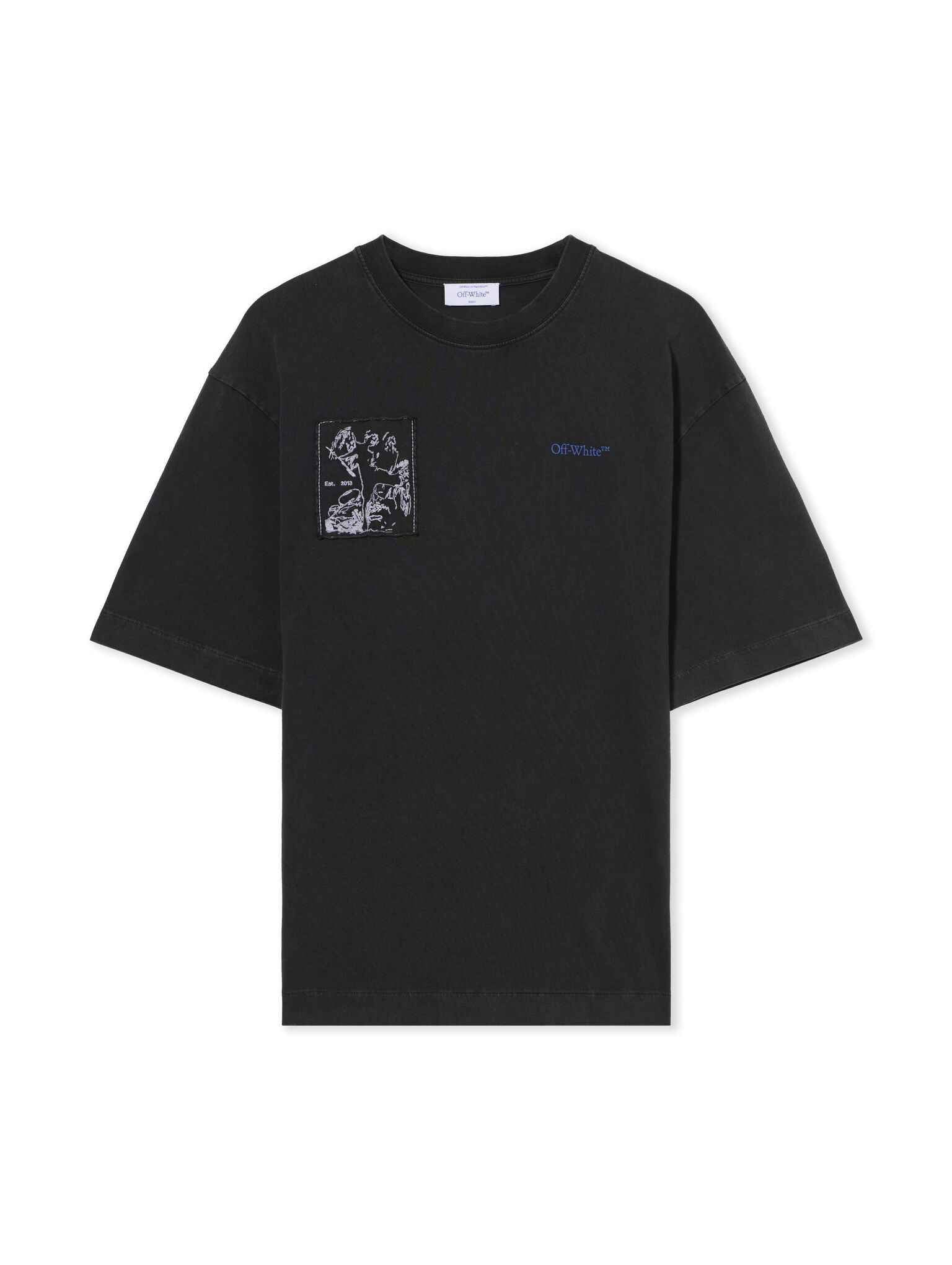 Off-White  Follow Faded Painting Skate T-shirt in Cotton