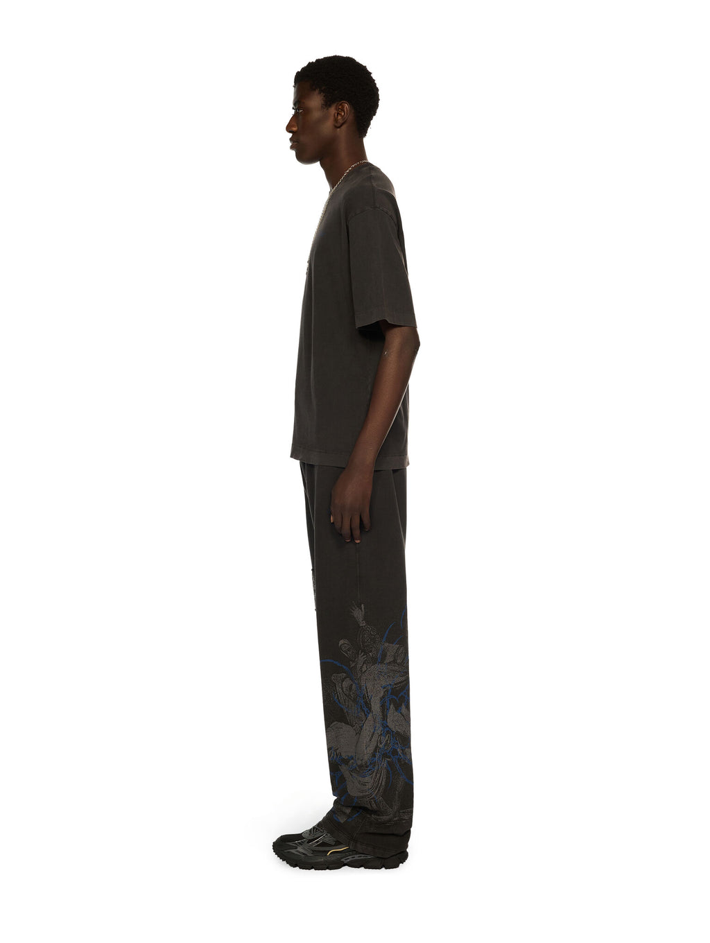 Off-White  Follow Faded Painting Skate T-shirt in Cotton