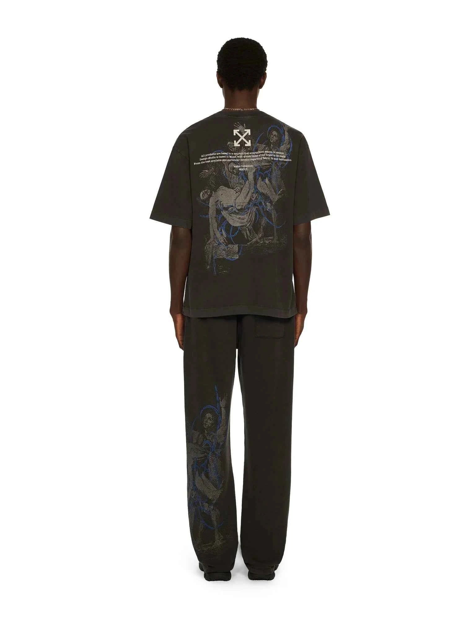 Off-White  Follow Faded Painting Skate T-shirt in Cotton
