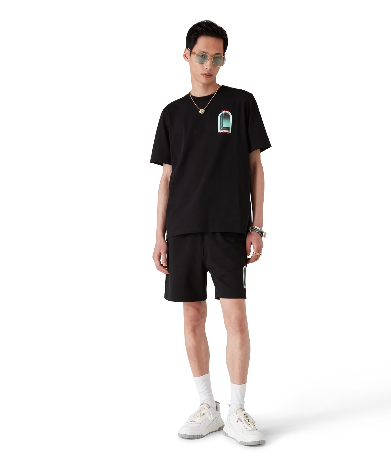 CASABLANCA L'Arche Short Sleeve T‑Shirt