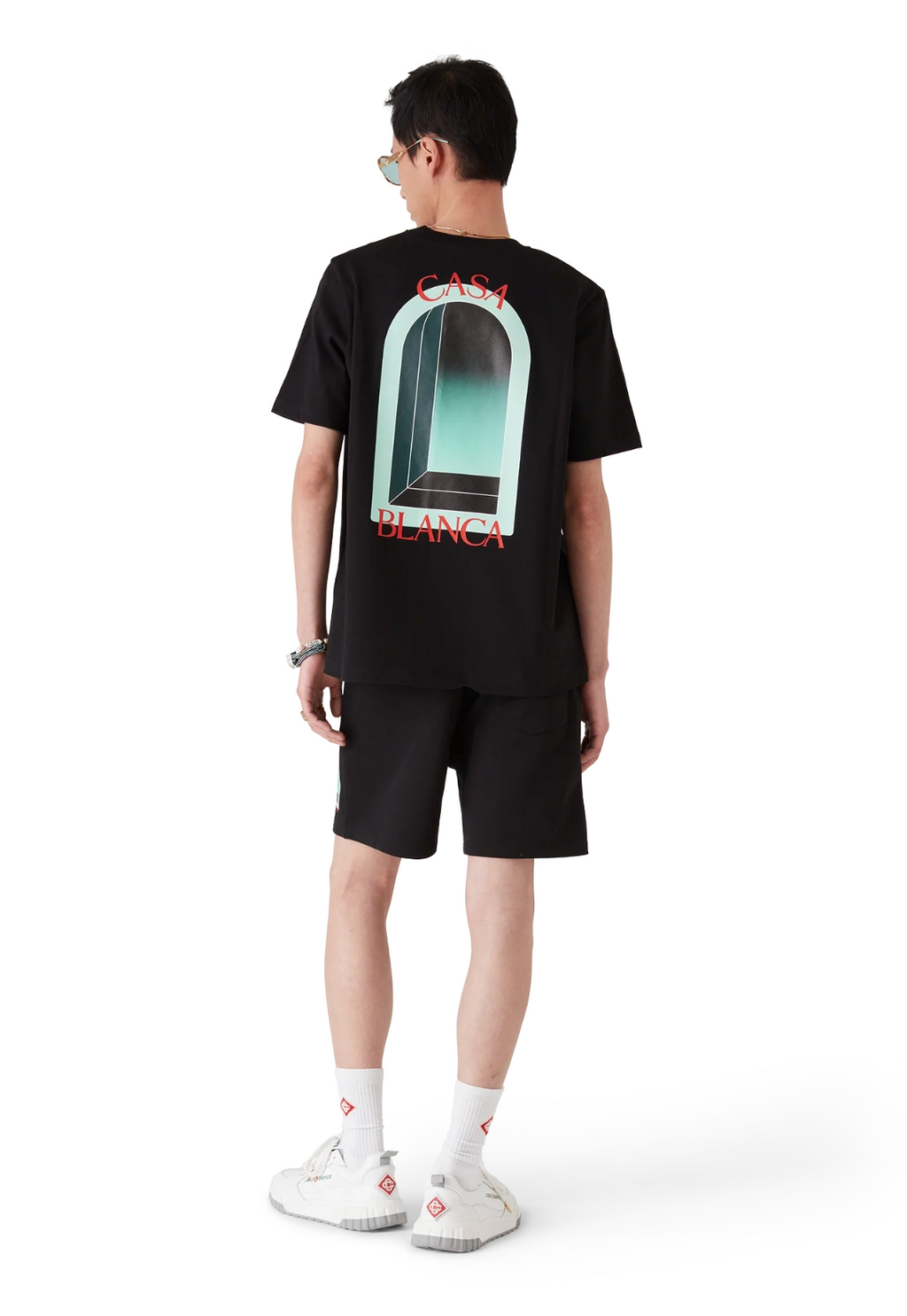 CASABLANCA L'Arche Short Sleeve T‑Shirt