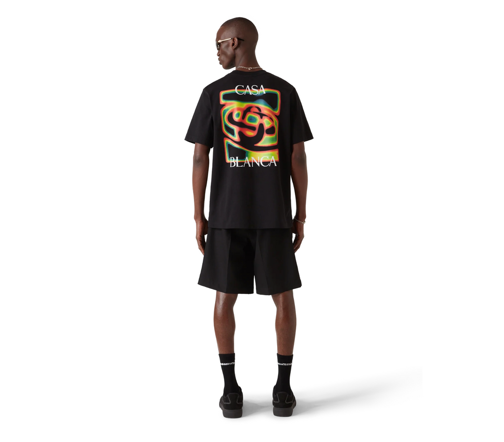 Casanblanca Heat Map Logo Short Sleeve T‑Shirt