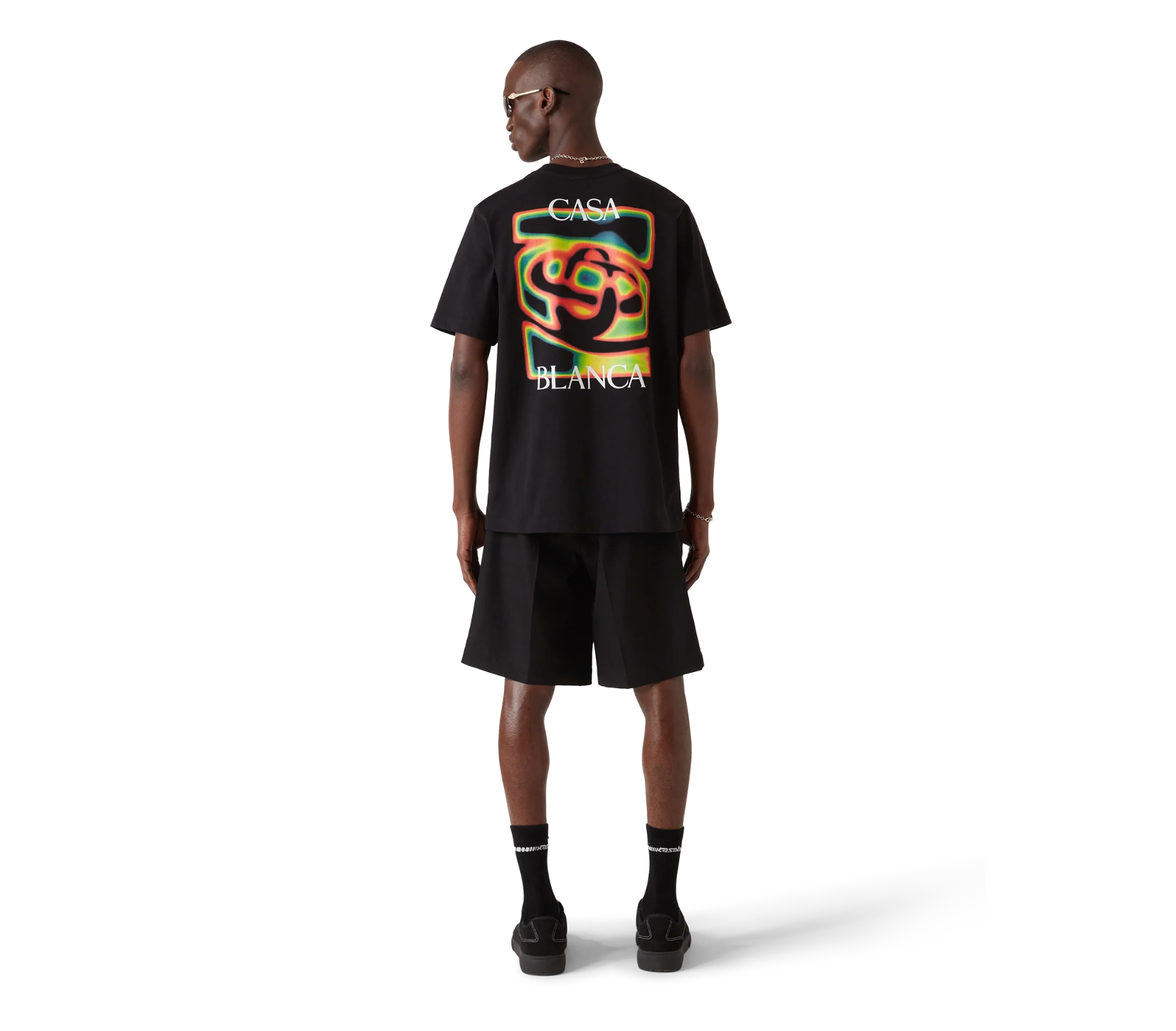 Casanblanca Heat Map Logo Short Sleeve T‑Shirt