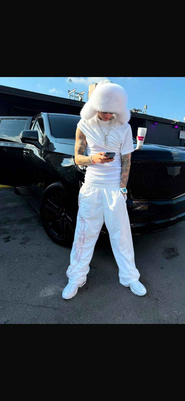 Supreme Embroidered Spellout Track Pants "White"