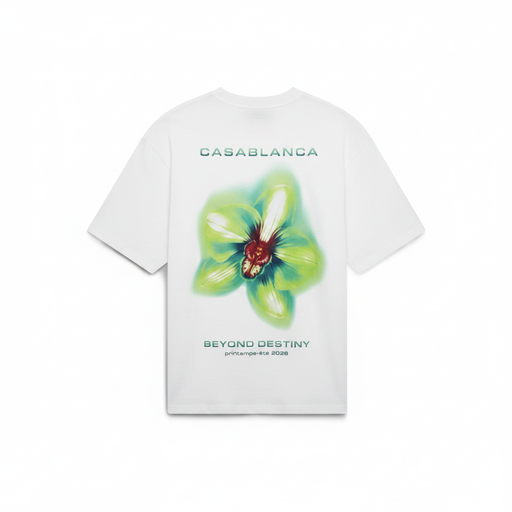 Casablanca Glitch Orchid Short Sleeve T‑Shirt