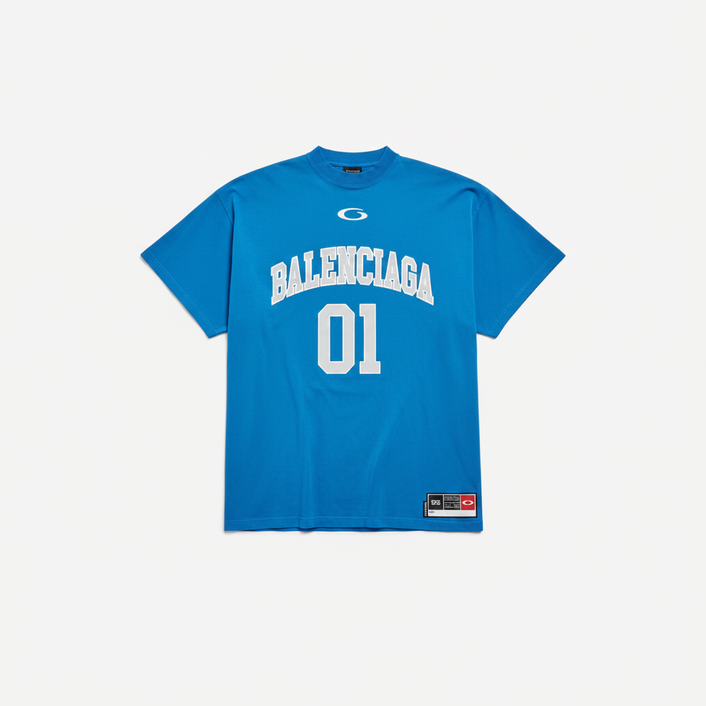 Balenciaga 01 T-Shirt in Blue