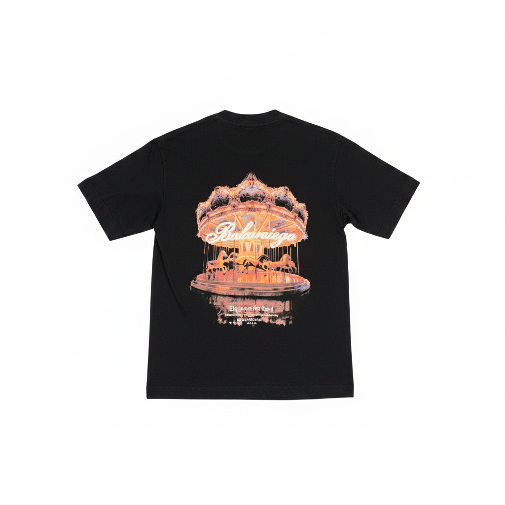 Balenciaga Tee Back - White Background