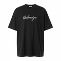 Black Balenciaga Tee - Front Product Shot