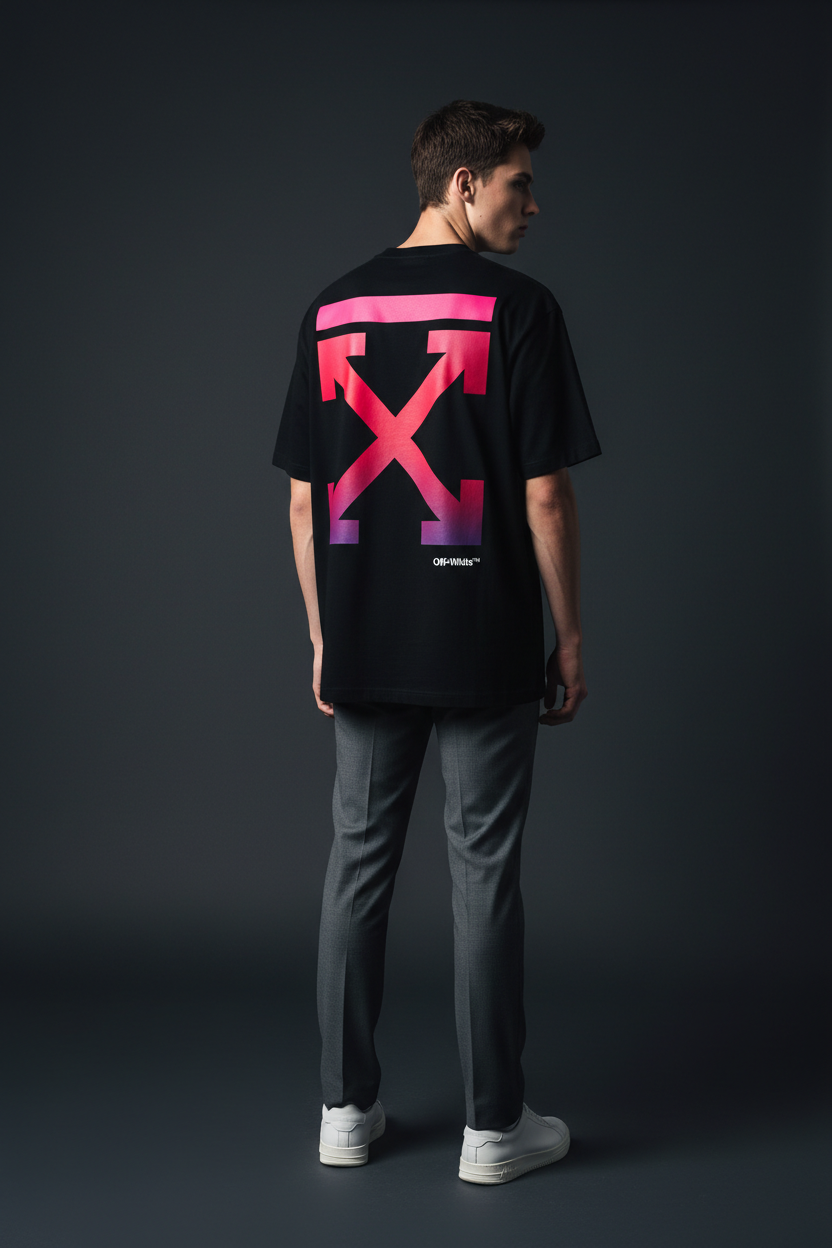 Black Gradient Arrow Back Studio