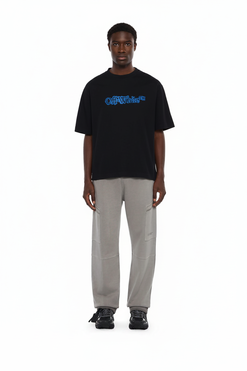 OFF WHITE Cloudy Arrow Skate Logo T-Shirt