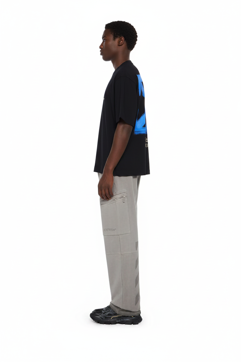 OFF WHITE Cloudy Arrow Skate Logo T-Shirt