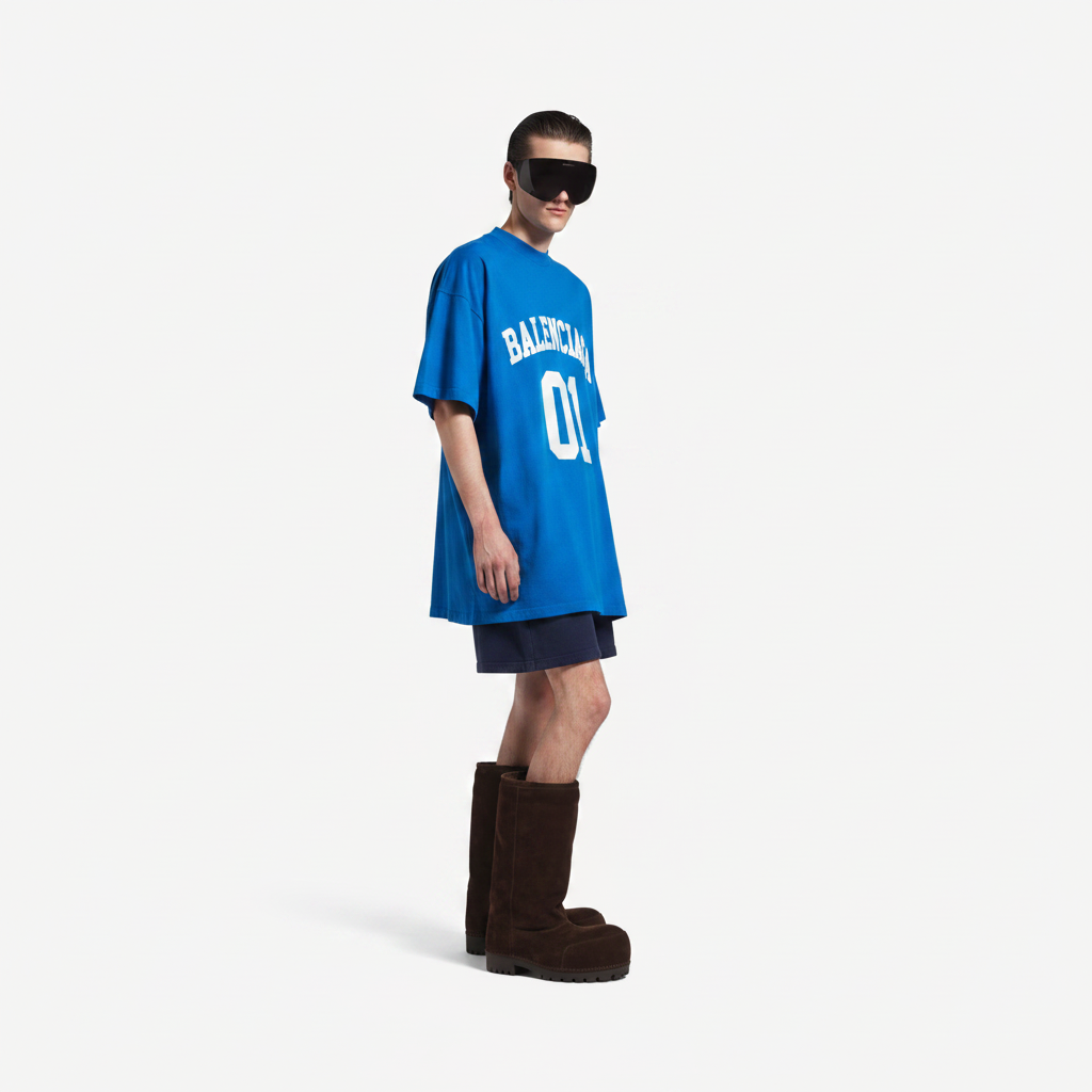 Blue Tee - Side Model