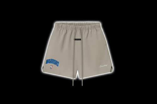 Essentials x Warriors NBA Shorts Black Background