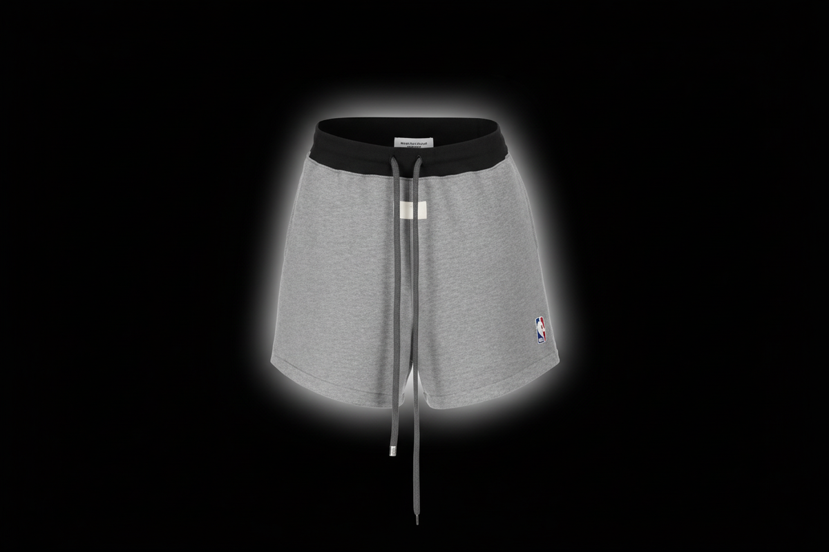 Fear of God x NBA Shorts Black Background