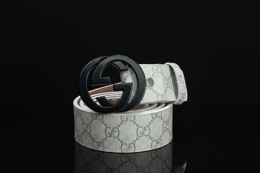 Gucci GG Belt Black Background