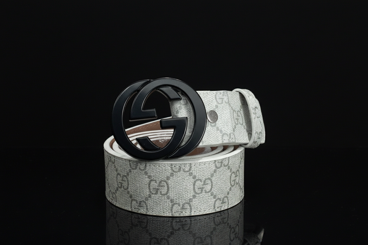 Gucci GG Belt Black Background
