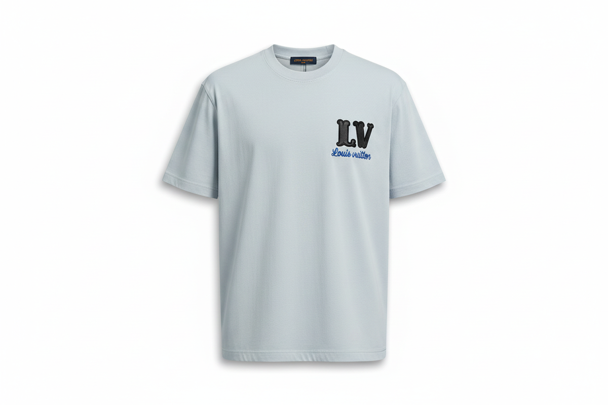 LV Tee White Background
