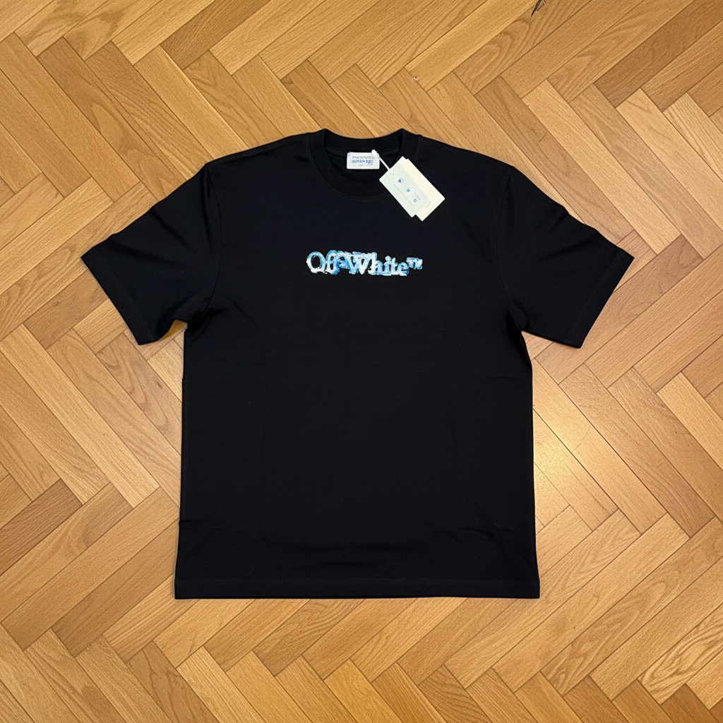 Off-White Blue Logo Tee - Front