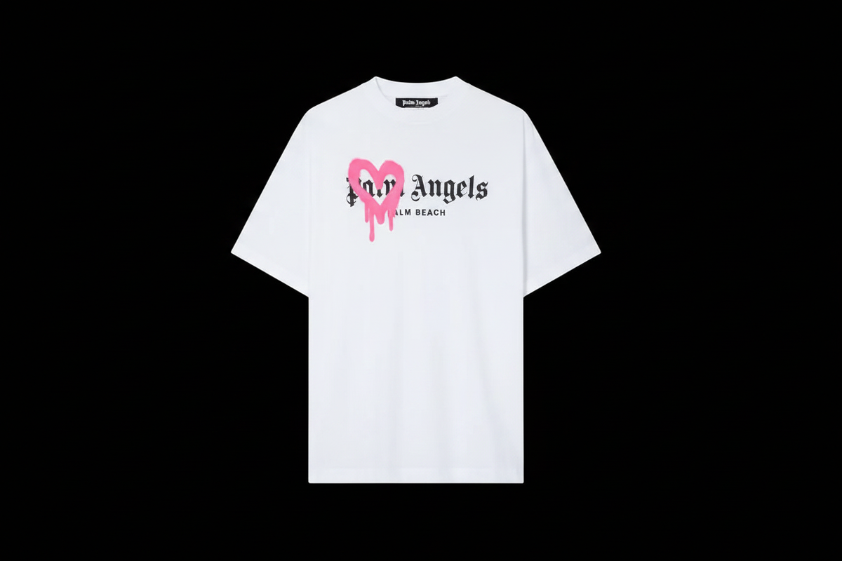 Palm Angels Palm Beach Tee Black Background