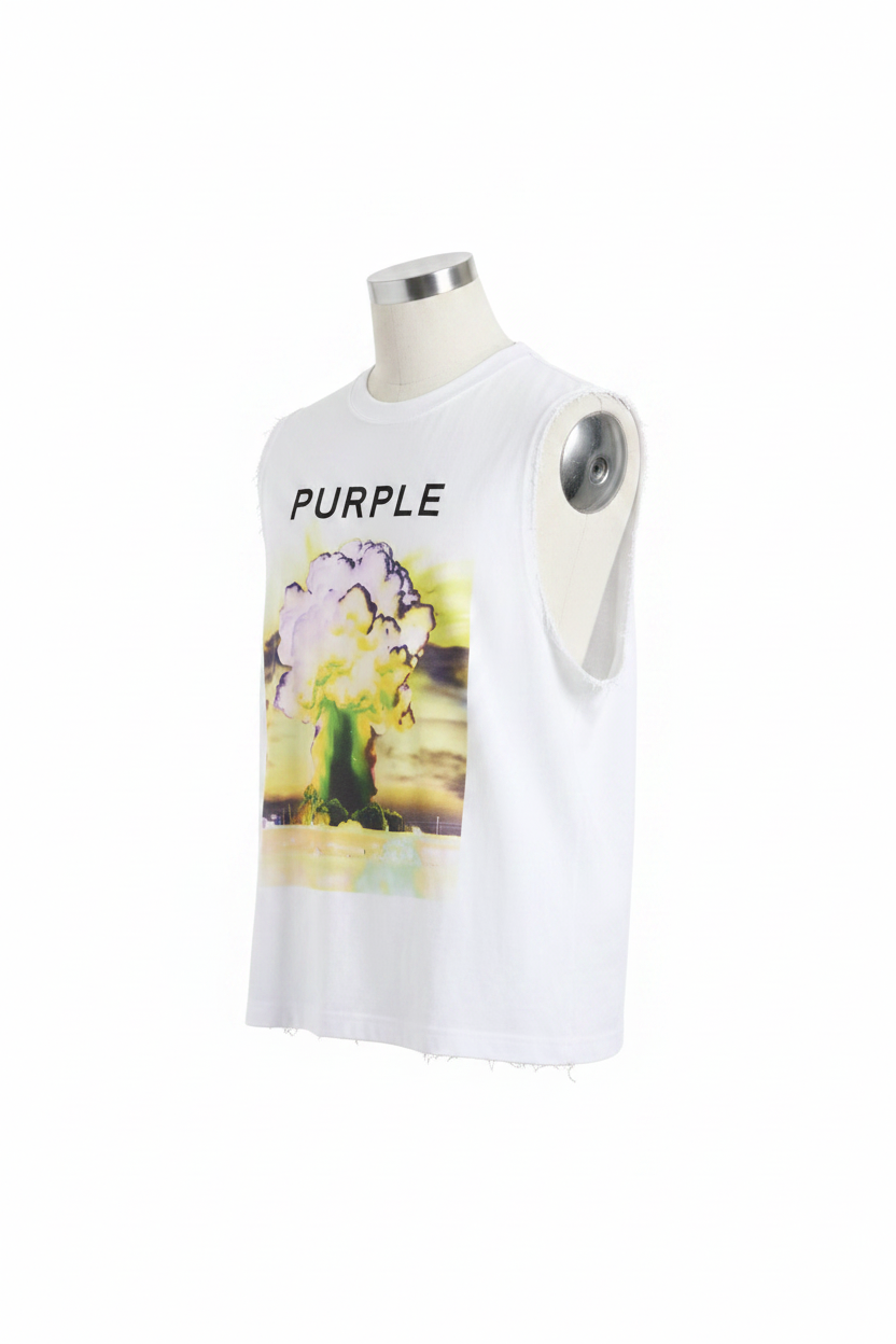 Purple Brand Mushroom Cloud Graphic Tee