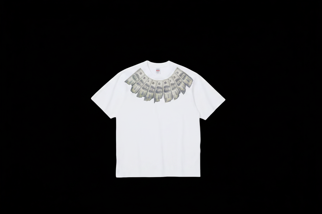 Supreme Money Collar Tee Black Background