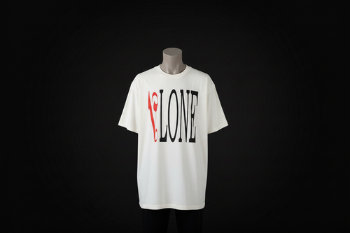 VLONE Tee Front View Black Background